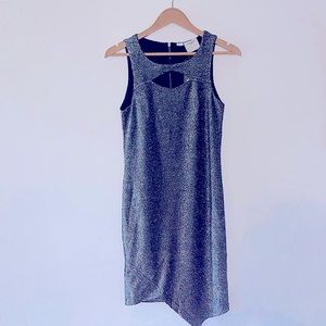 Vero moda Asymmetrical bodycon silver dress